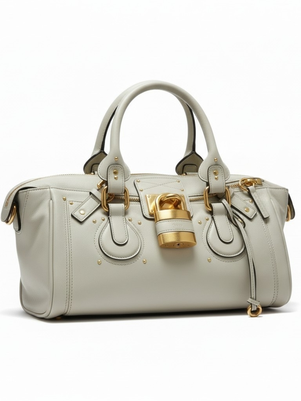Large Paddington Shoulder Bag In Gray